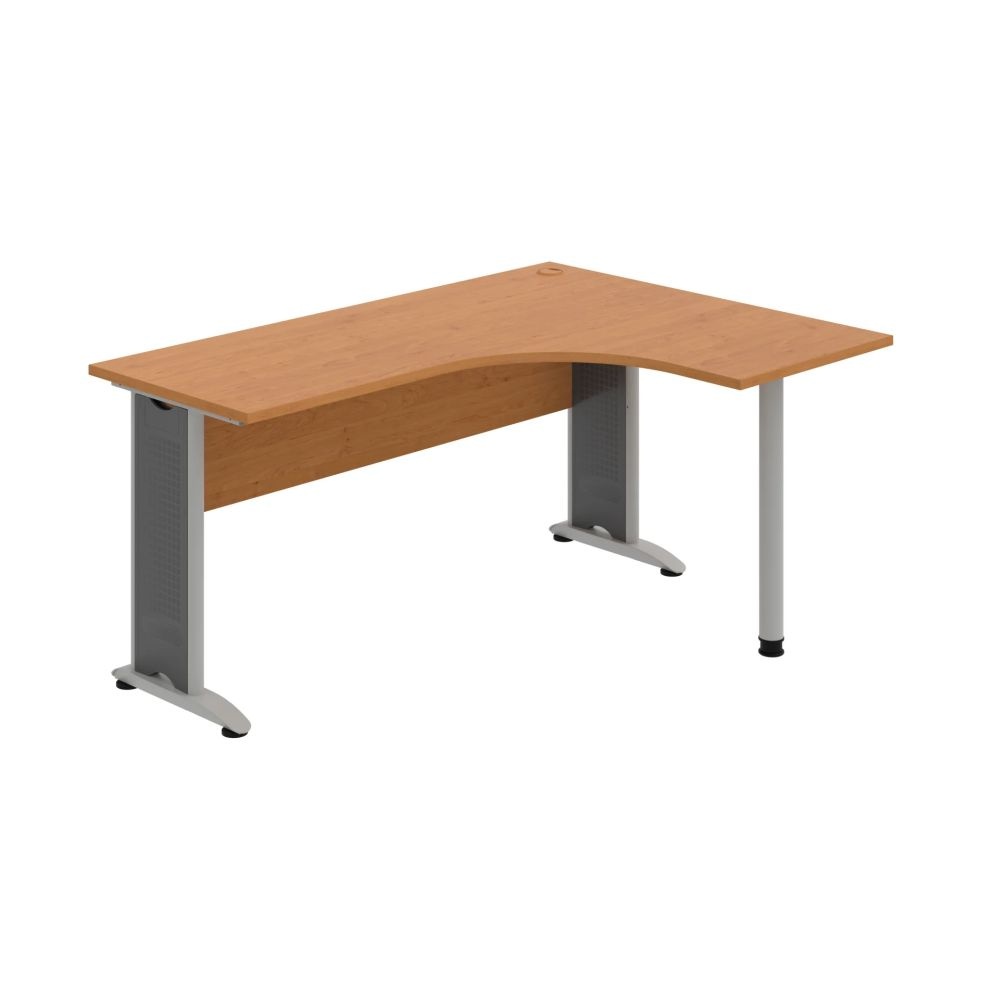 HOBIS kancelářský stůl pracovní tvarový, ergo levý - CE 60 L, olše