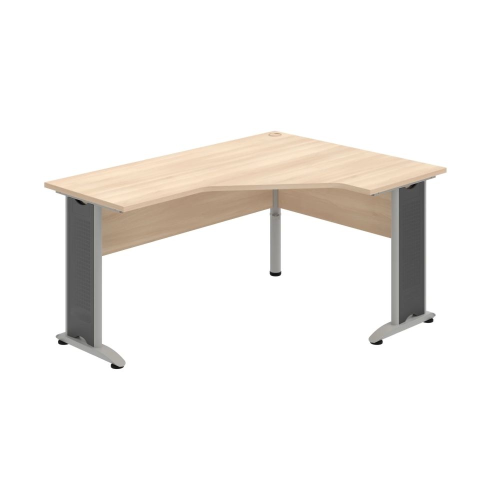 HOBIS kancelářský stůl pracovní tvarový, ergo levý CEV 60 L, akát
