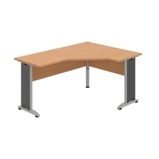 HOBIS kancelářský stůl pracovní tvarový, ergo levý CEV 60 L, buk