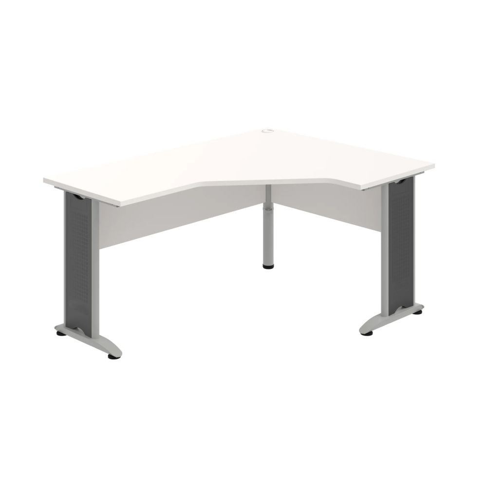 HOBIS kancelářský stůl pracovní tvarový, ergo levý CEV 60 L, bílá