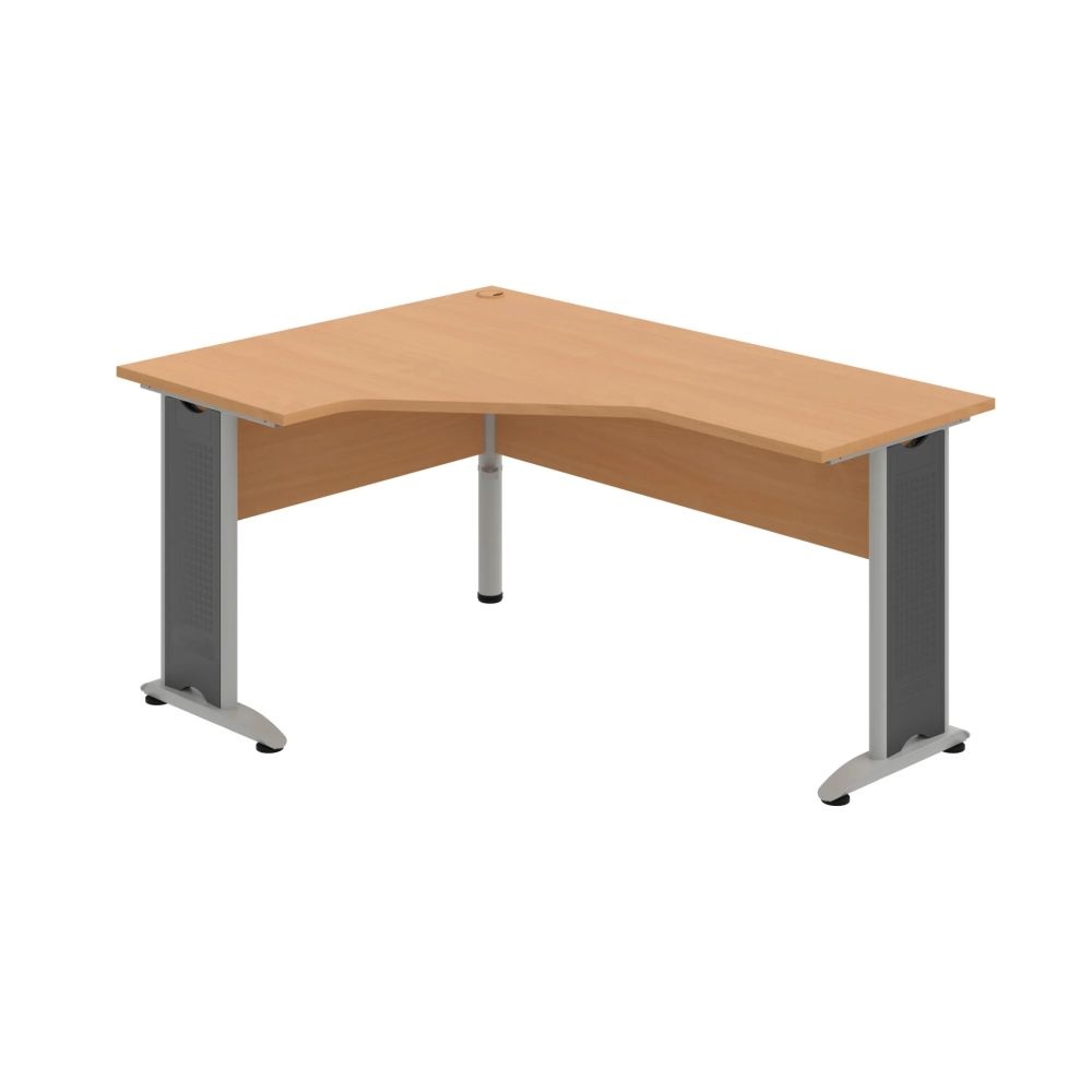 HOBIS kancelářský stůl pracovní tvarový, ergo pravý - CEV 60 P, buk