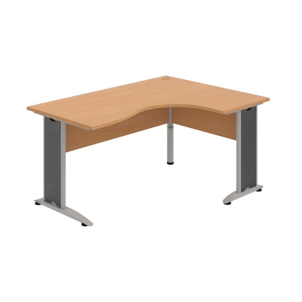 HOBIS kancelářský stůl pracovní tvarový, ergo levý - CE 2005 L, buk