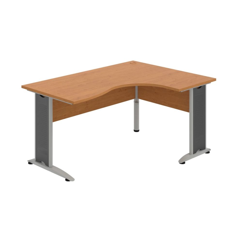 HOBIS kancelářský stůl pracovní tvarový, ergo levý - CE 2005 L, olše