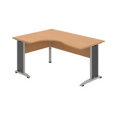 HOBIS kancelářský stůl pracovní tvarový, ergo pravý - CE 2005 P, buk