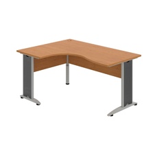 HOBIS kancelářský stůl pracovní tvarový, ergo pravý - CE 2005 P, olše