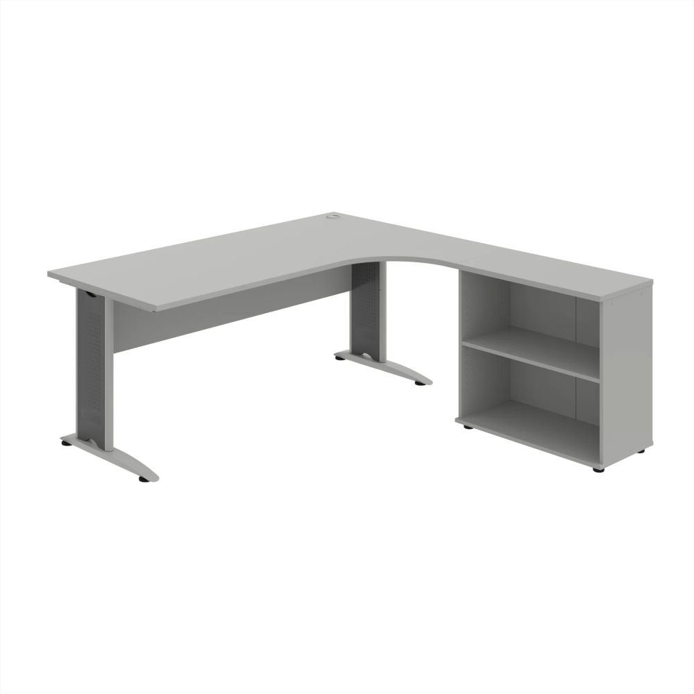 HOBIS kancelářský stůl pracovní, sestava levá - CE 1800 H L, šedá