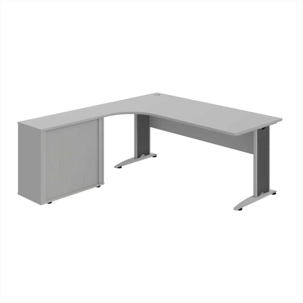 HOBIS kancelářský stůl pracovní, sestava pravá - CE 1800 HR P, šedá