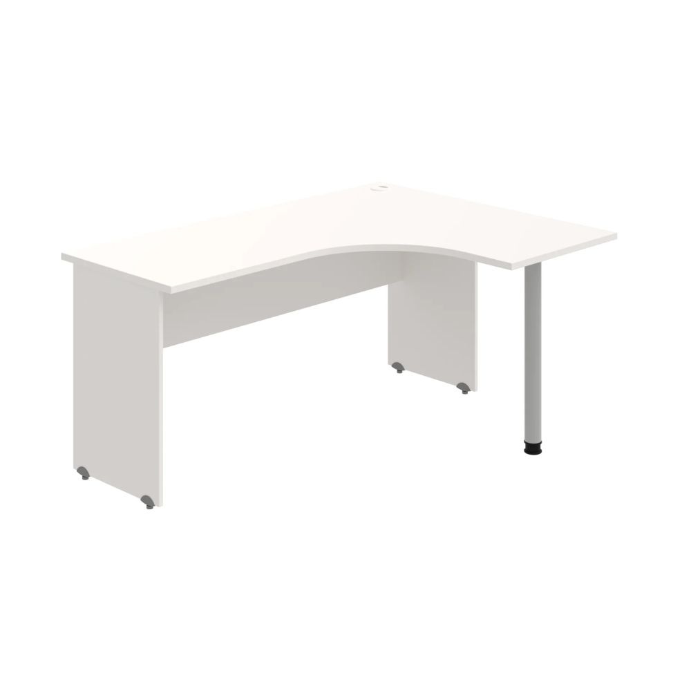 HOBIS kancelářský stůl pracovní tvarový, ergo levý - GE 60 L, bílá