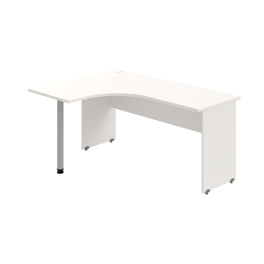 HOBIS kancelářský stůl pracovní tvarový, ergo pravý - GE 60 P, bílá