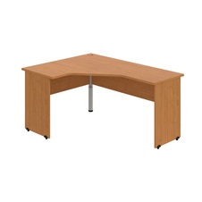 HOBIS kancelářský stůl pracovní tvarový, ergo pravý - GEV 60 P, olše
