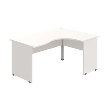 HOBIS kancelářský stůl pracovní tvarový, ergo levý - GE 2005 L, bílá