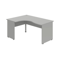 HOBIS kancelářský stůl pracovní tvarový, ergo pravý - GE 2005 P, šedá