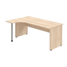 HOBIS kancelářský stůl pracovní tvarový, ergo pravý - GE 1800 P, akát