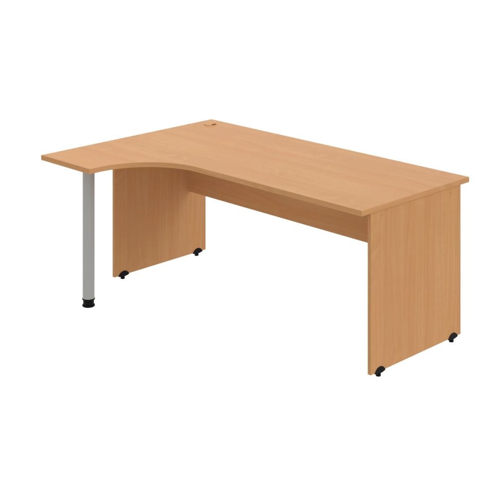 HOBIS kancelářský stůl pracovní tvarový, ergo pravý - GE 1800 P, buk