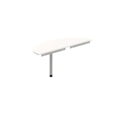 HOBIS přídavný stůl zakončovací oblouk - GP 160, bílá