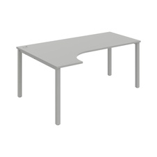 HOBIS kancelářský stůl, ergo pravý - UE 1800 P, šedá