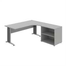HOBIS kancelářský stůl pracovní, sestava levá - CE 1800 60 H L, šedá