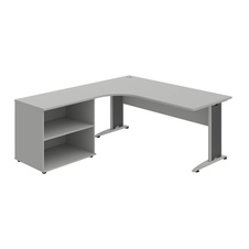HOBIS kancelářský stůl pracovní, sestava pravá - CE 1800 60 H P, šedá
