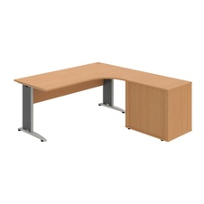 HOBIS kancelářský stůl pracovní, sestava levá - CE 1800 60 HR L, buk