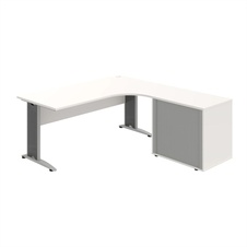 HOBIS kancelářský stůl pracovní, sestava levá - CE 1800 60 HR L, bílá
