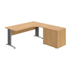 HOBIS kancelářský stůl pracovní, sestava levá - CE 1800 60 HR L, dub