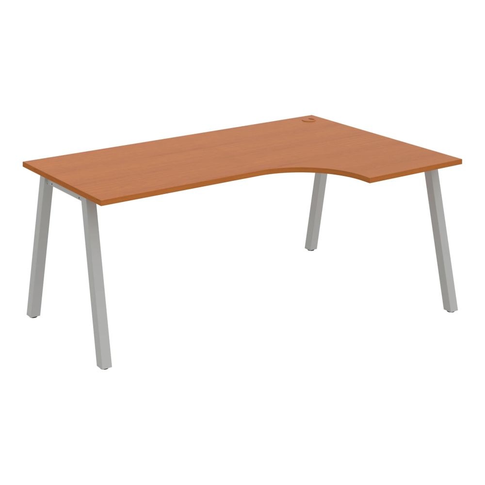 HOBIS kancelářský stůl tvarový, ergo levý - UE A 1800 60 L, třešeň
