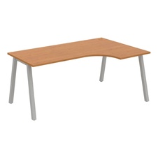 HOBIS kancelářský stůl tvarový, ergo levý - UE A 1800 60 L, olše