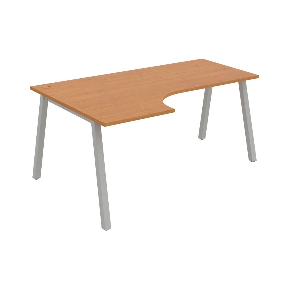 HOBIS kancelářský stůl tvarový, ergo pravý - UE A 1800 60 P, olše