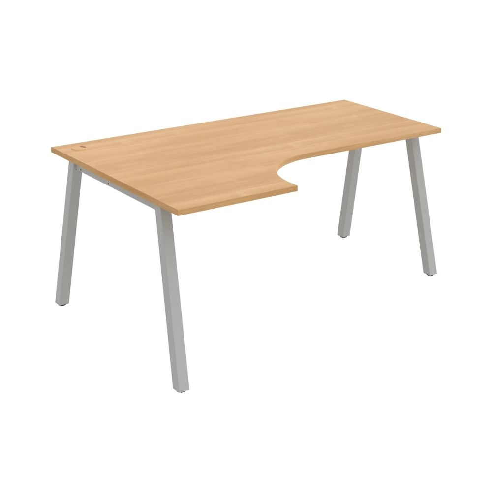 HOBIS kancelářský stůl tvarový, ergo pravý - UE A 1800 60 P, dub