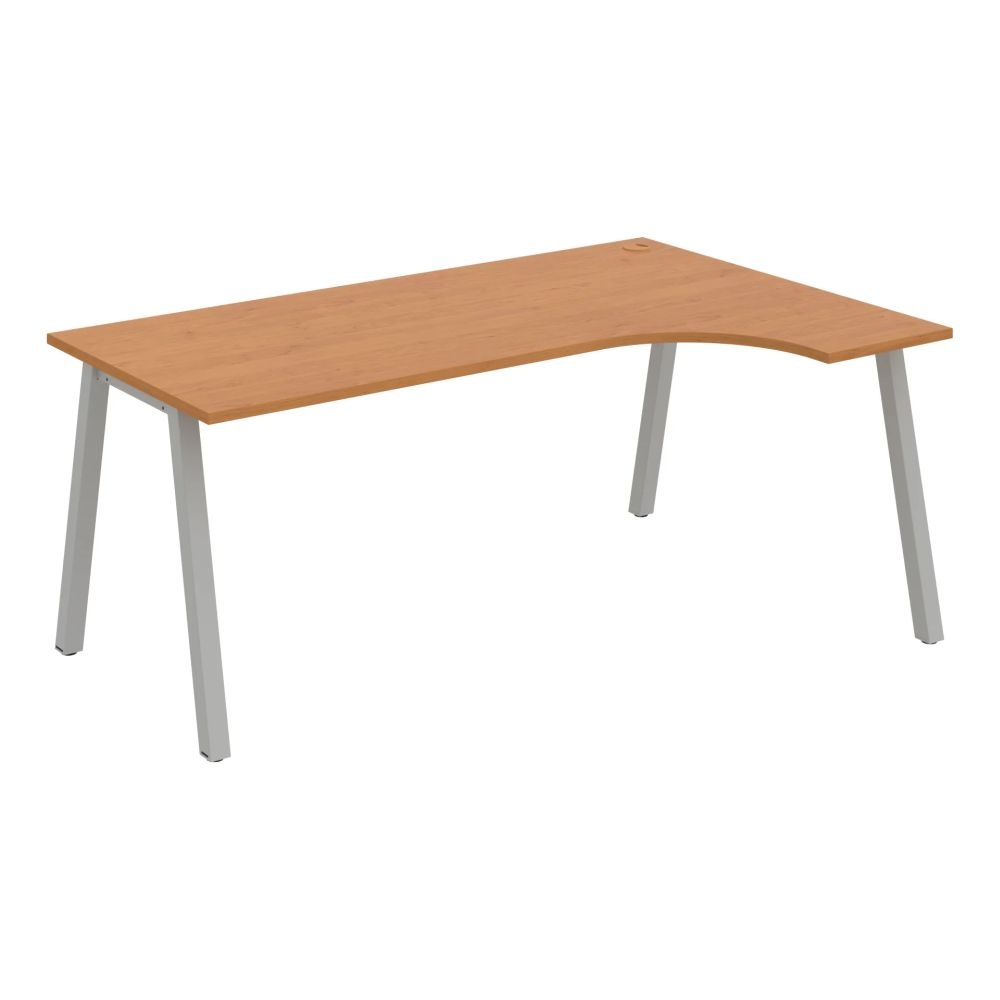 HOBIS kancelářský stůl tvarový, ergo levý - UE A 1800 L, olše
