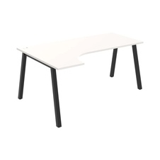 HOBIS kancelářský stůl tvarový, ergo pravý - UE A 1800 P, bílá