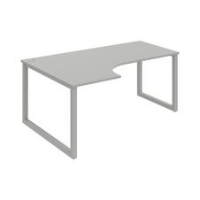 HOBIS kancelářský stůl tvarový, ergo pravý - UE O 1800 60 P, šedá