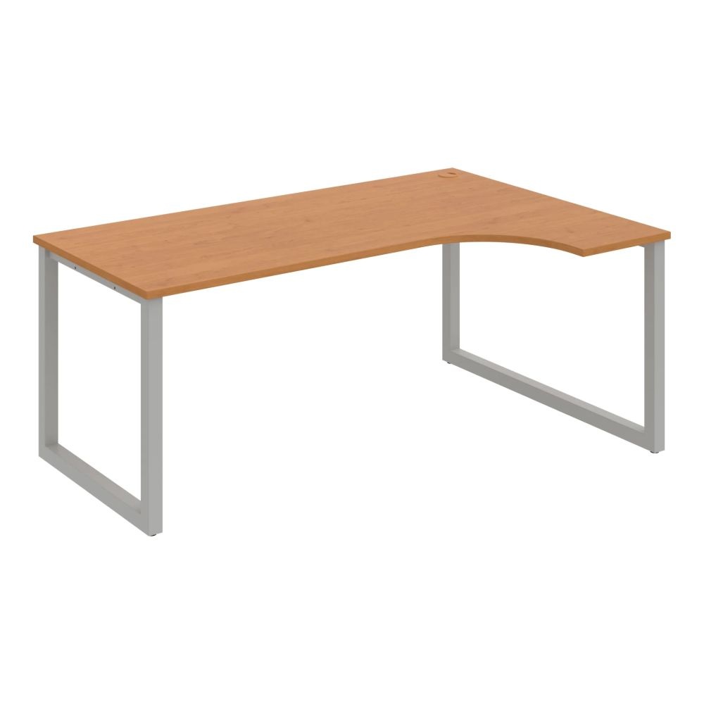 HOBIS kancelářský stůl tvarový, ergo levý - UE O 1800 L, olše