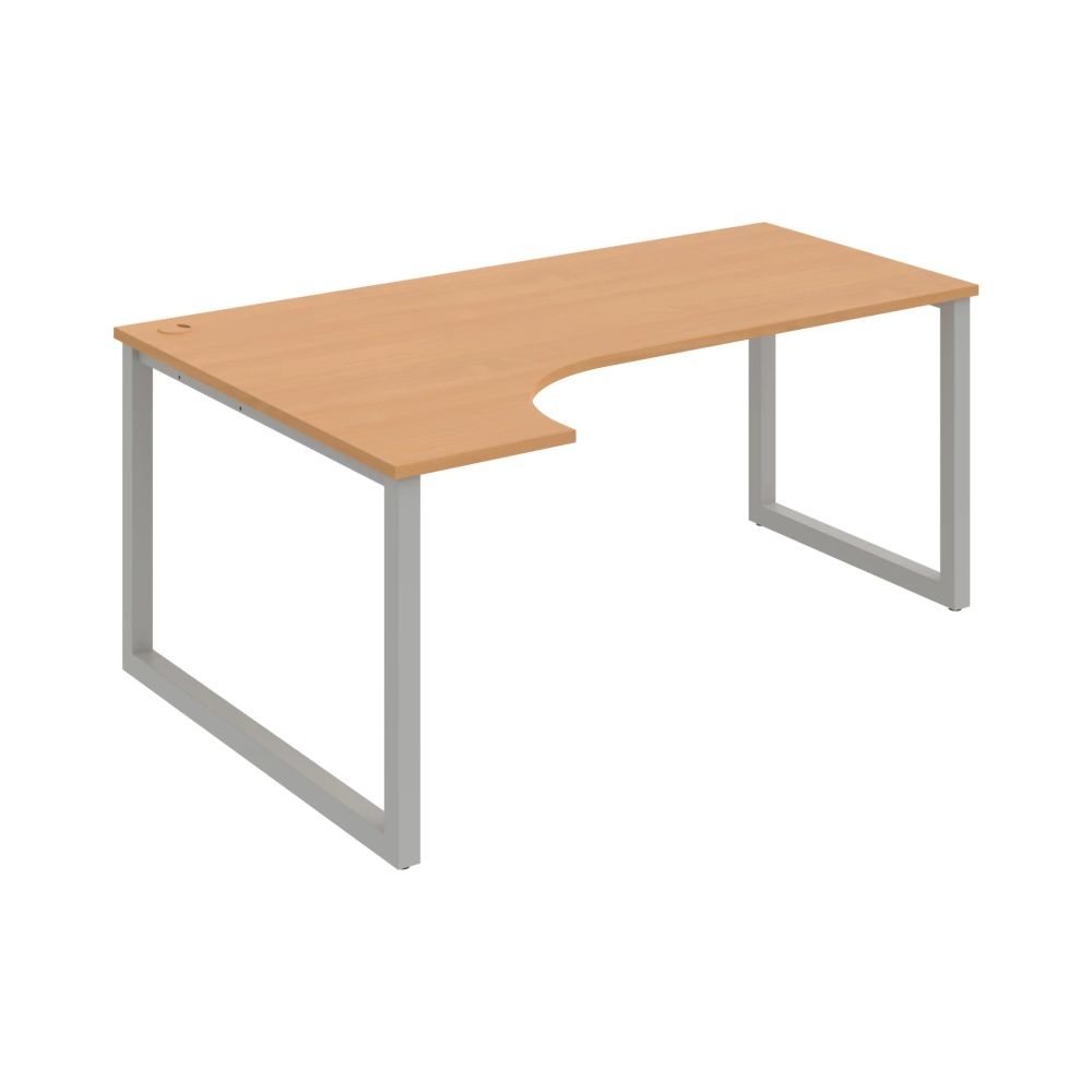 HOBIS kancelářský stůl tvarový, ergo pravý - UE O 1800 P, buk