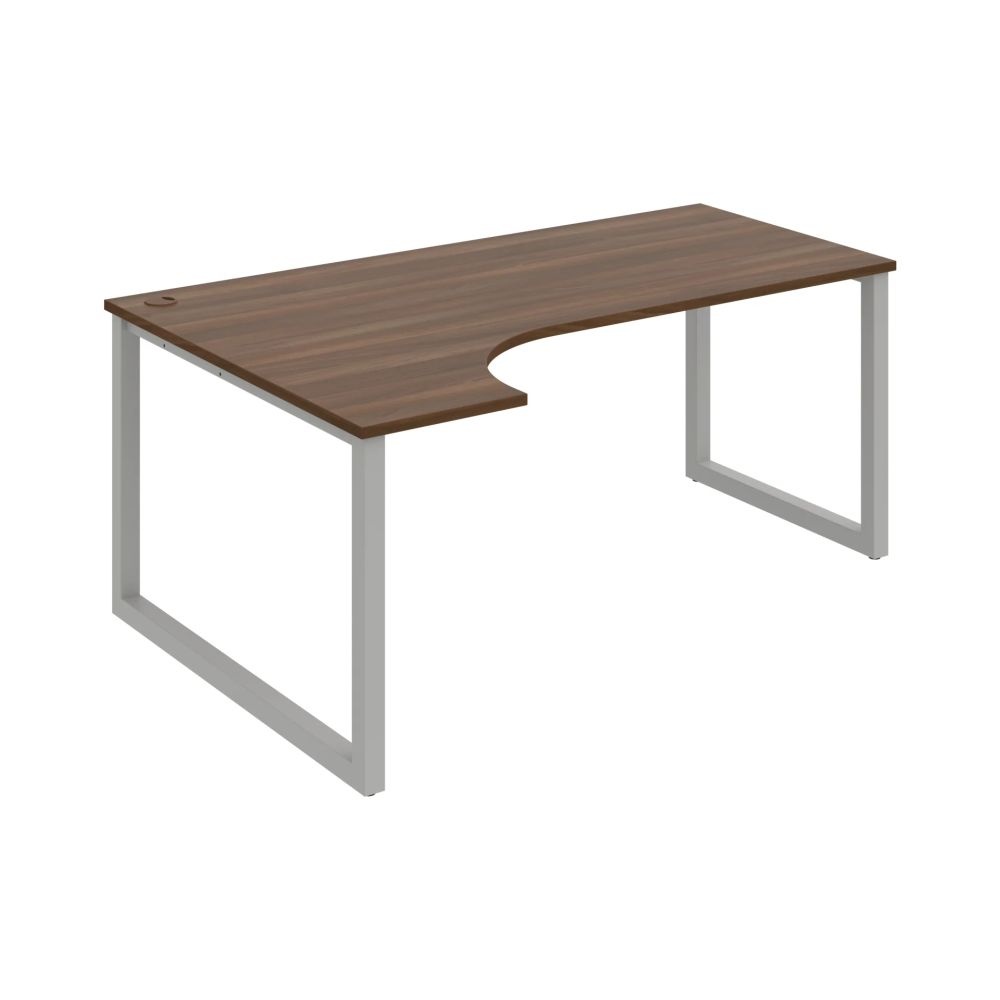 HOBIS kancelářský stůl tvarový, ergo pravý - UE O 1800 P, ořech