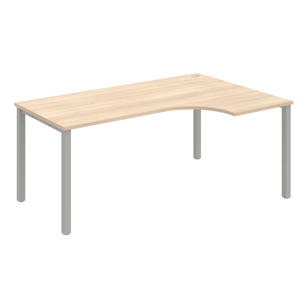 HOBIS kancelářský stůl tvarový, ergo levý - UE 1800 60 L, akát