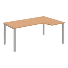 HOBIS kancelářský stůl tvarový, ergo levý - UE 1800 60 L, buk