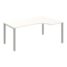 HOBIS kancelářský stůl tvarový, ergo levý - UE 1800 60 L, bílá