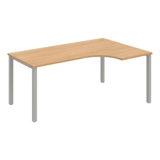 HOBIS kancelářský stůl tvarový, ergo levý - UE 1800 60 L, dub