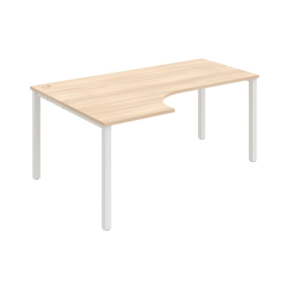 HOBIS kancelářský stůl tvarový, ergo pravý - UE 1800 60 P, buk