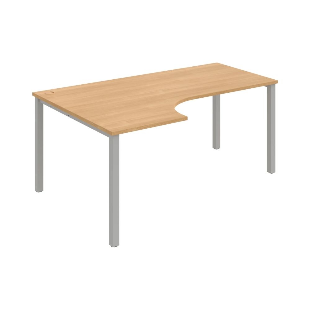 HOBIS kancelářský stůl tvarový, ergo pravý - UE 1800 60 P, dub