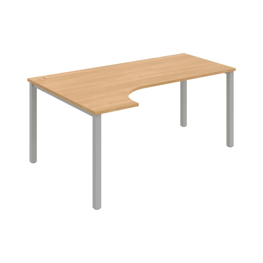 HOBIS kancelářský stůl, ergo pravý - UE 1800 P, dub