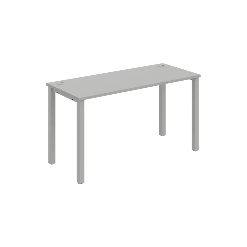 HOBIS kancelářský stůl rovný - UE 1400, hloubka 60 cm, šedá