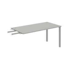 HOBIS přídavný stůl do úhlu - US 1600 RU, hloubka 80 cm, šedá