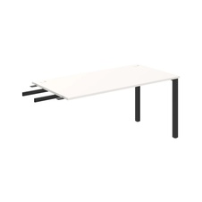 HOBIS přídavný stůl do úhlu - US 1600 RU, hloubka 80 cm, bílá