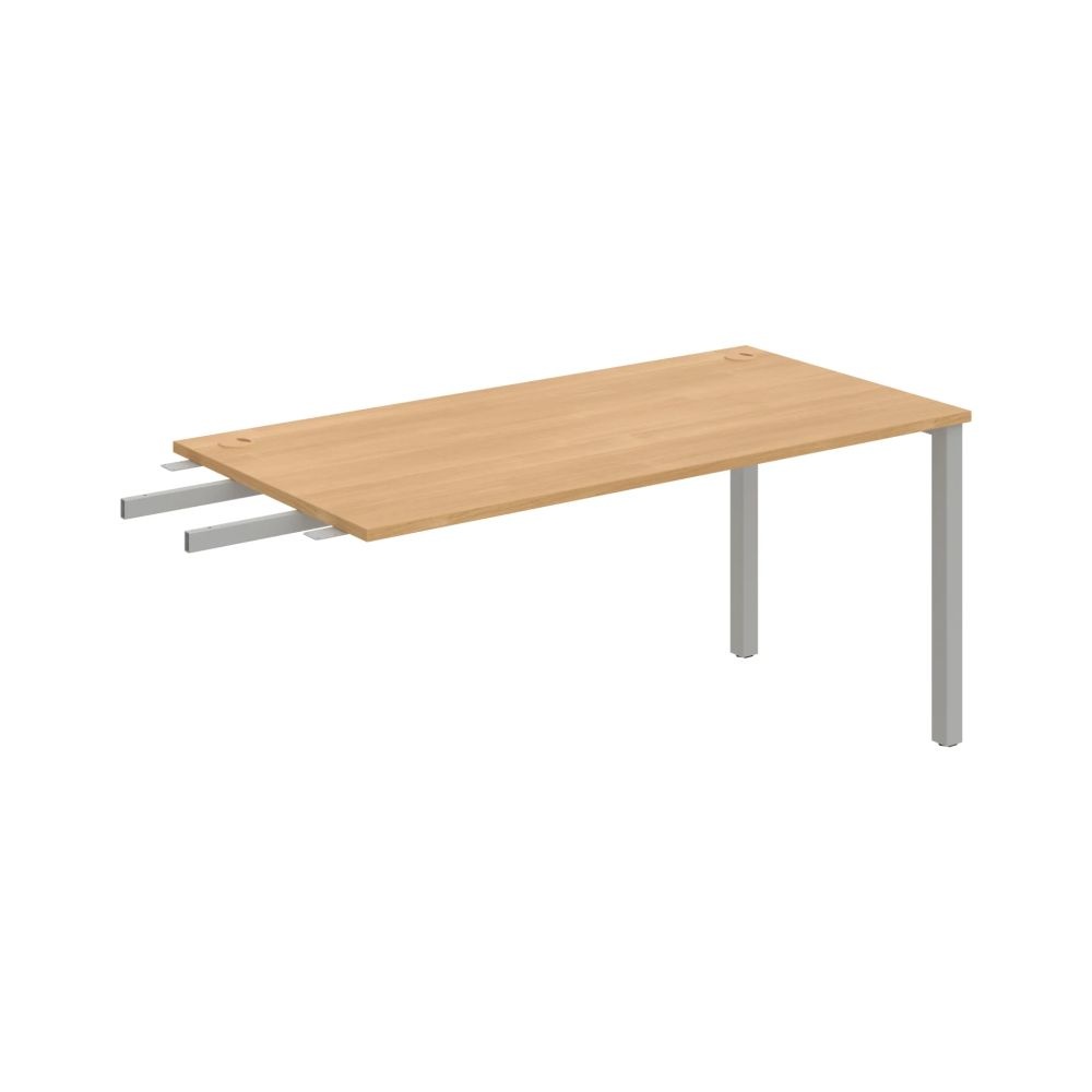 HOBIS přídavný stůl do úhlu - US 1600 RU, hloubka 80 cm, dub
