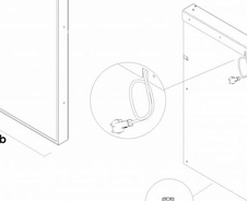 Digitální závěsný panel Smart Line s monitorem 50", černý