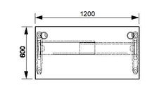 HOBIS kancelářský stůl pracovní rovný - FE 1200, třešeň