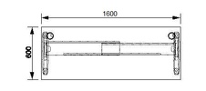 HOBIS kancelářský stůl pracovní rovný - FE 1600, třešeň