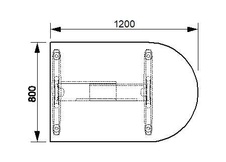 HOBIS přídavný stůl jednací oblouk - FP 1200 1, akát